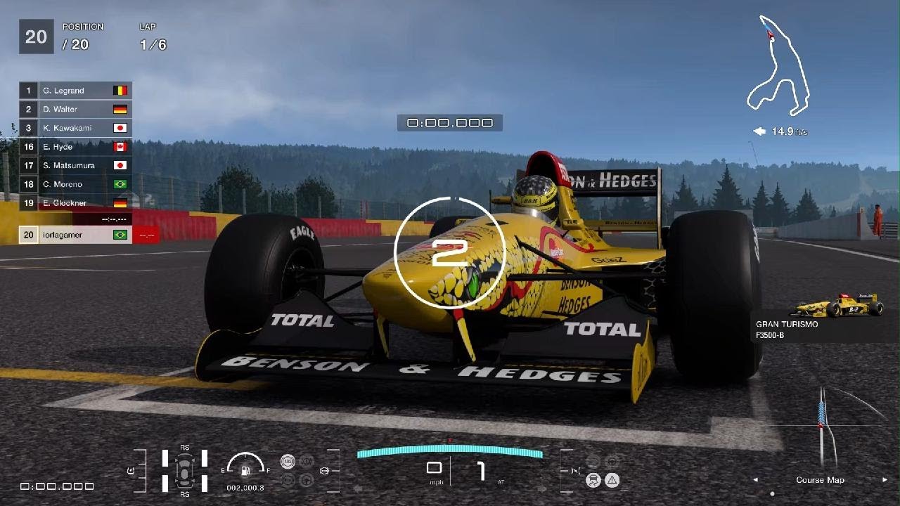 GT7 - Quick F1 Race - Jordan F1 1997 (Ralf Schumacher) - Spa