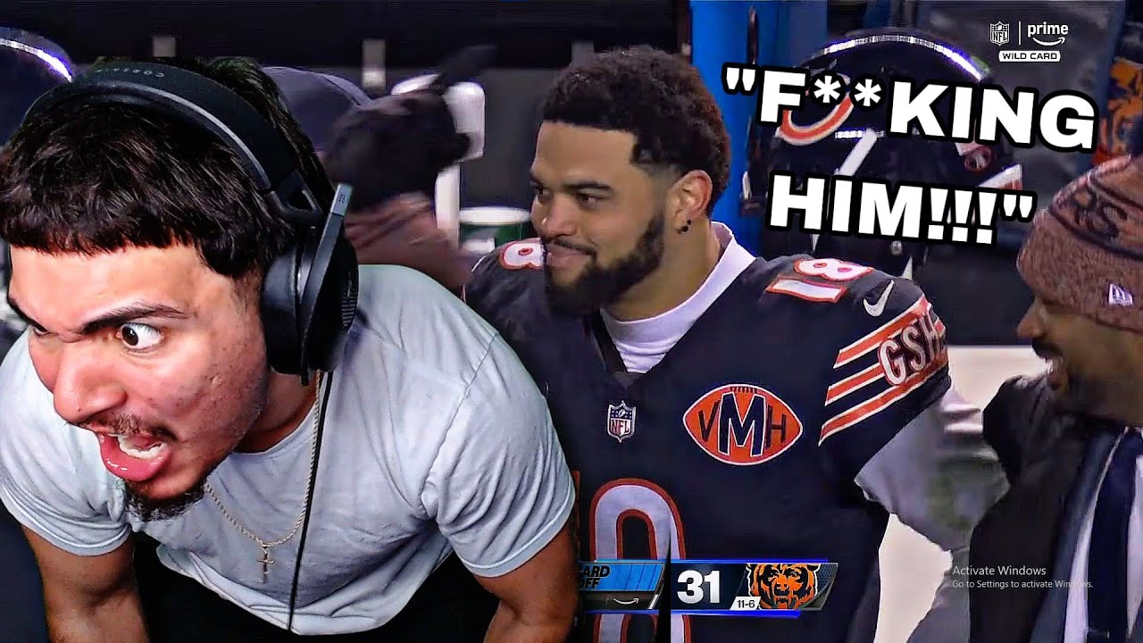 CALEB WALKS S**T DOWN!!! DanDaMan Reacts Packers vs Bears Highlights | NFL 2025 Season Wild Card