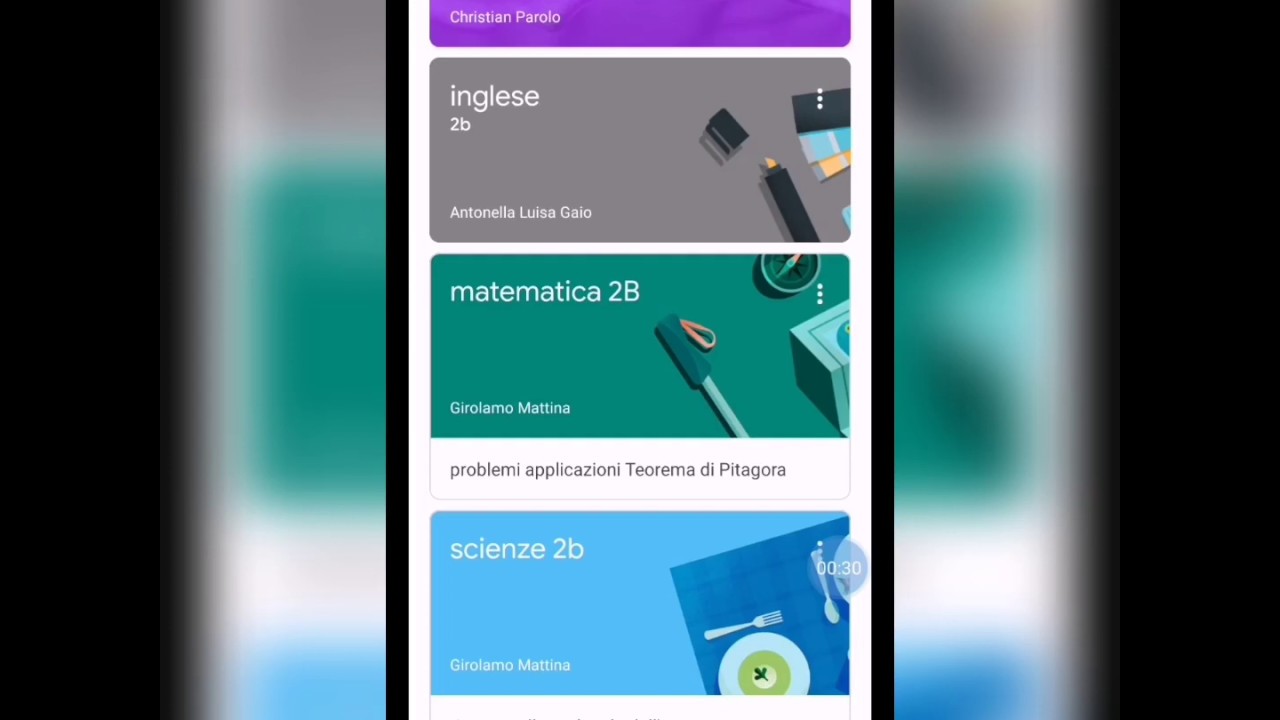 Google Classroom - consegna di un compito da tablet o smartphone