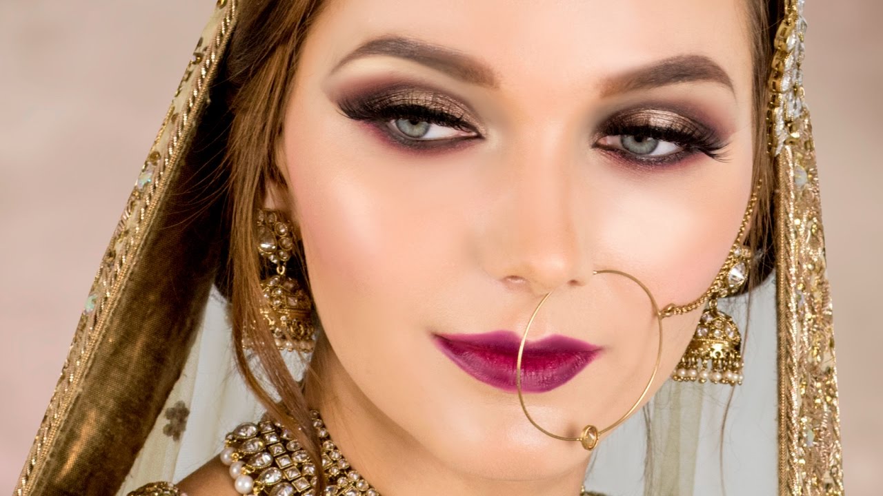 Gold & Burgundy Cut Crease