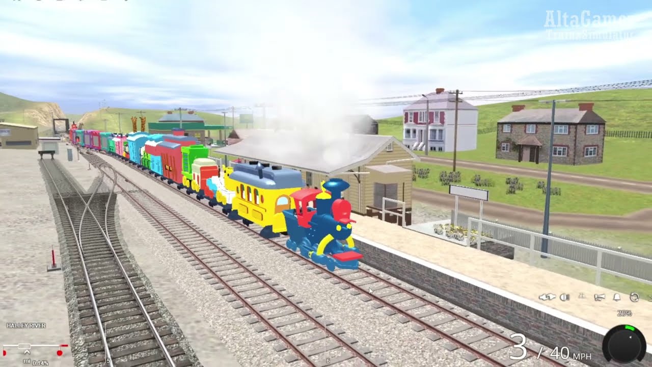 Unstoppable Casey Jr. ~ full of animal circus trains down the coast of florida