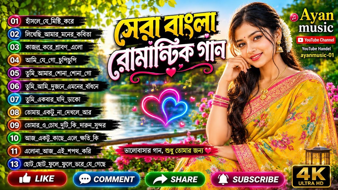 Adhunik bangla gaan || সেরা বাংলা রোমান্টিক গান ❤️ | Best Bengali Romantic Songs | Nonstop