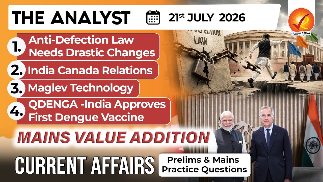 Current Affairs Today 21 Jul 2026 I UPSC Daily Current Affairs I The Hindu Analysis I The Analyst