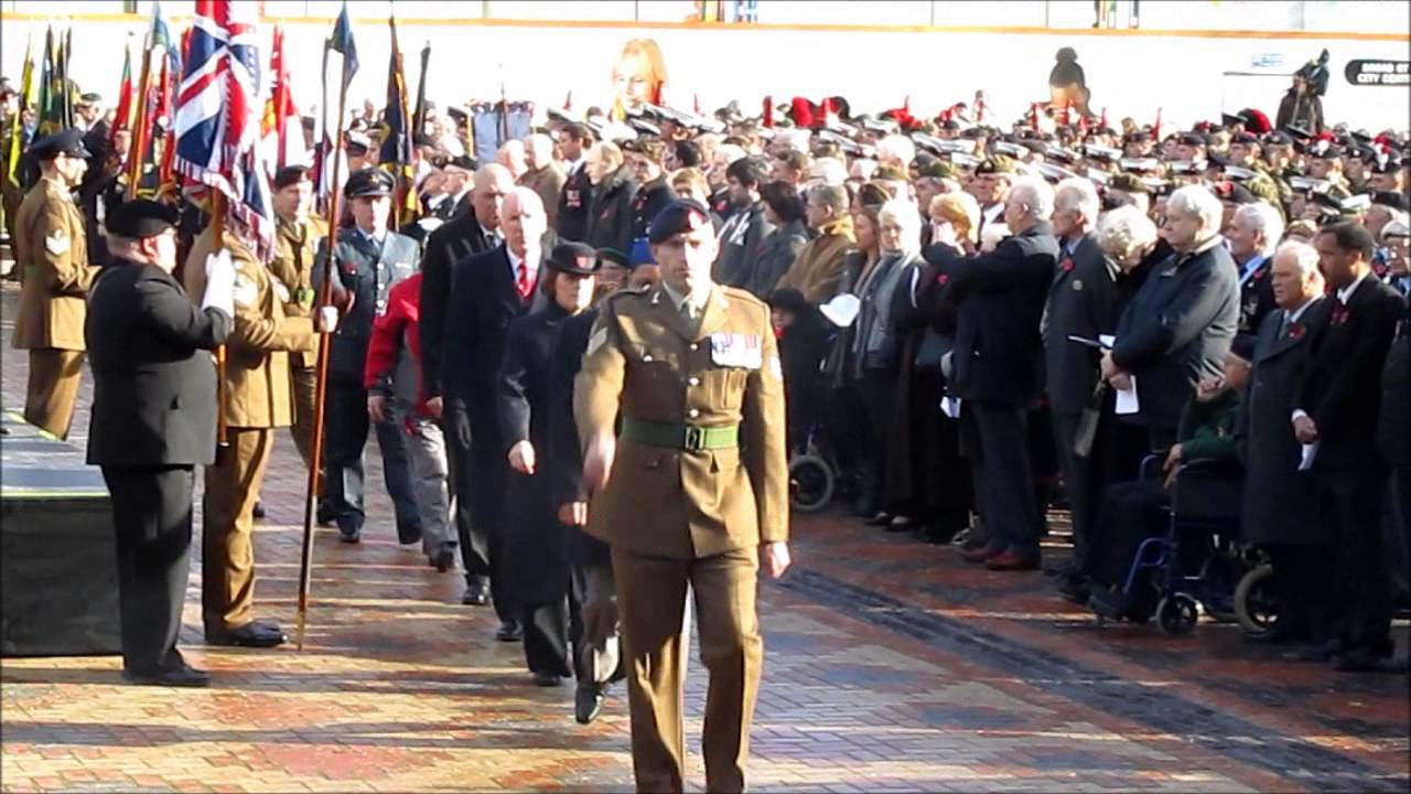 Remembrance Sunday in Birmingham 11 11 2012