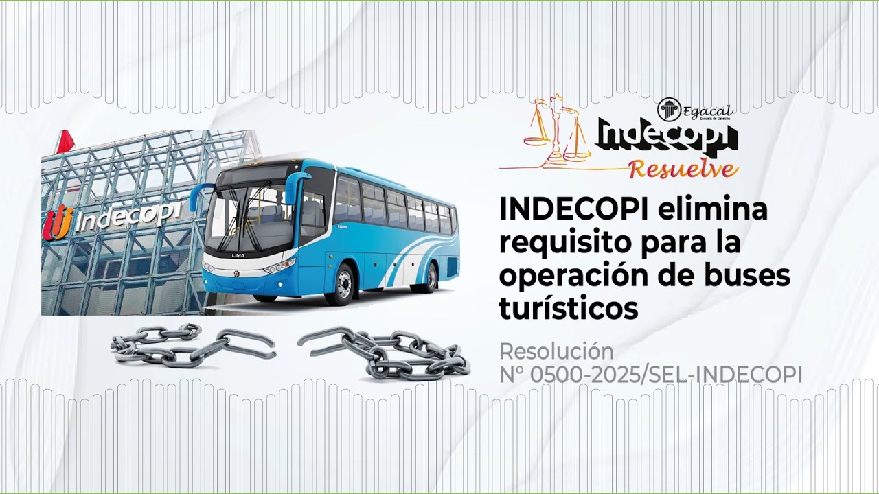 INDECOPI elimina requisito para la operación de buses turísticos - Indecopi Resuelve 16
