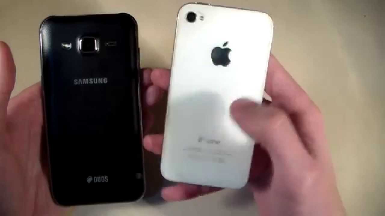 Samsung Galaxy J2 vs iPhone 4S (HD)
