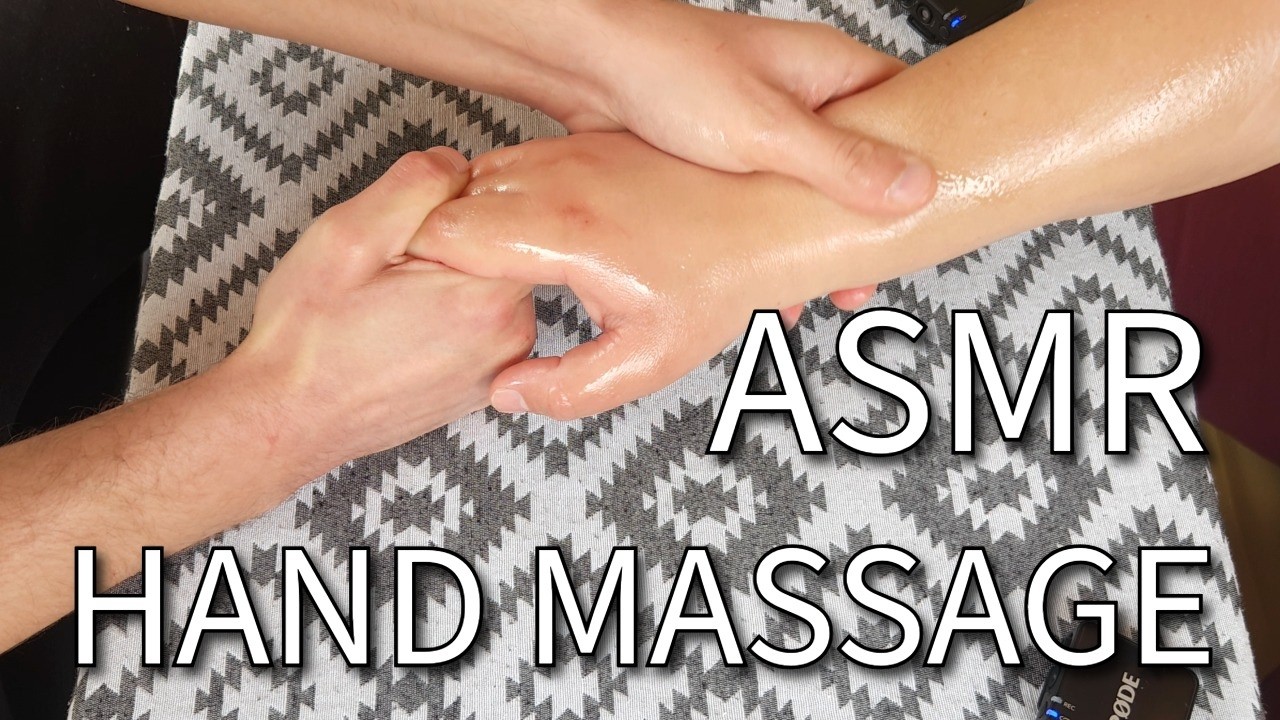 ASMR Relaxing Oil Hand Massage - You can feel the tension disappear and the muscles completely relax