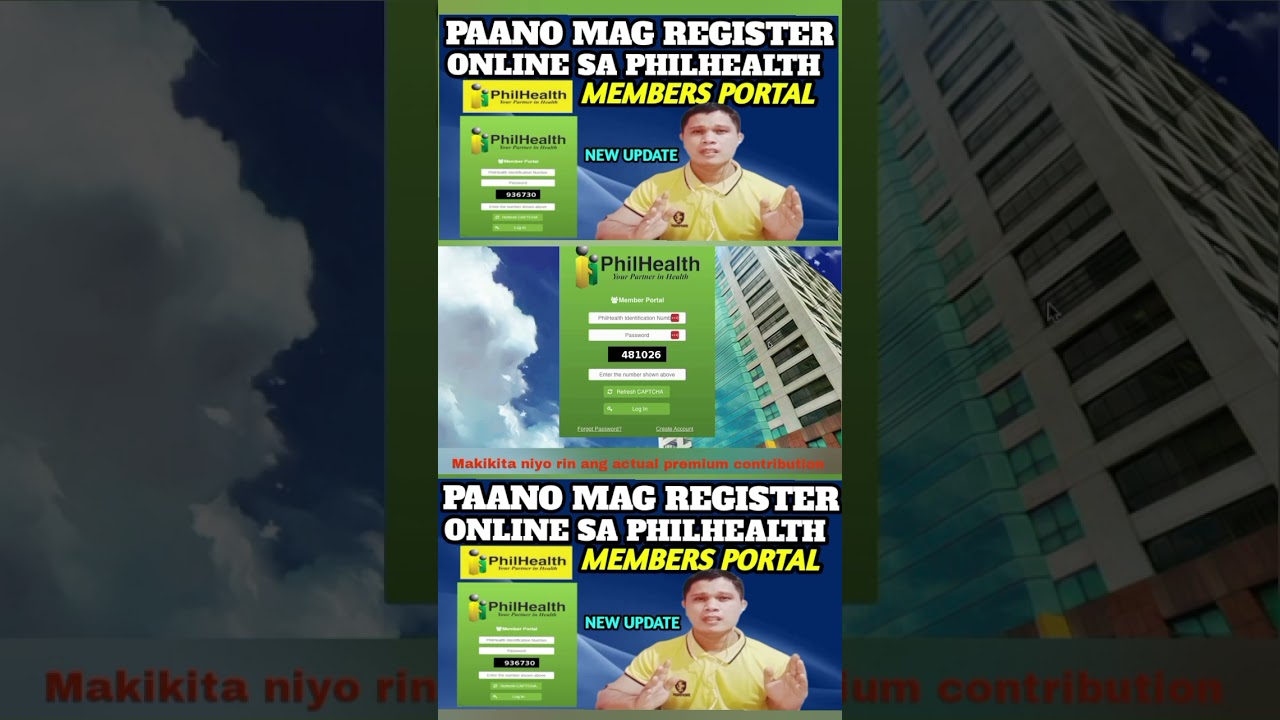 PAANO MAG REGISTER ONLINE SA PHILHEALTH MEMBERS PORTAL #Shorts