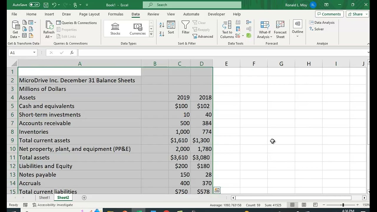 Importing Data from an Image into Excel