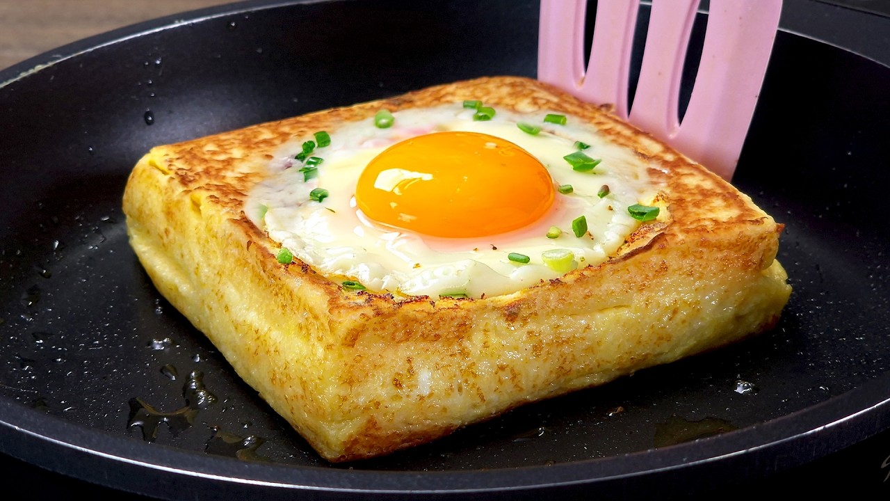 Если у вас есть яйца и хлеб, приготовьте это вкусное блюдо прямо сейчас! Отличный вариант для