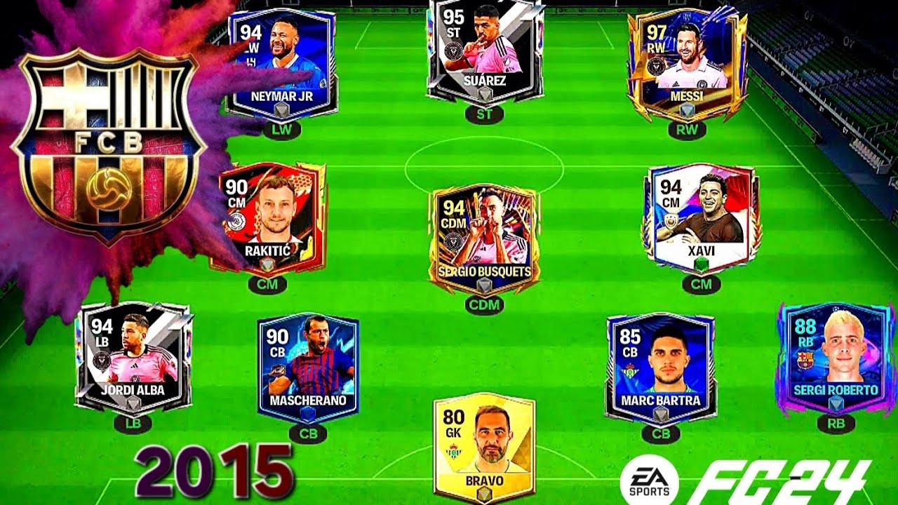 Barcelona Legendary Year 2015! 2-nd Triple Crown!! FC24 Gameplay