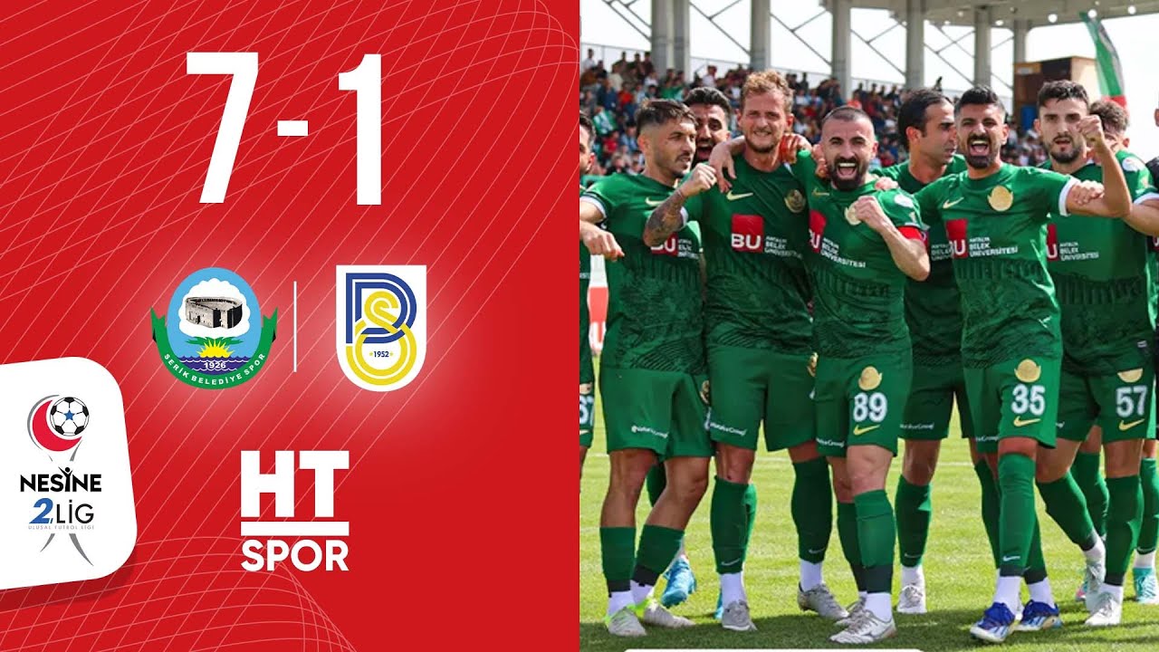 A. B. Üni. Serik Belediyespor 7 - 1 Belediye Derince Spor (27. Hafta)