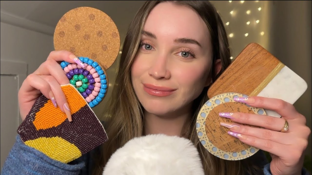 ASMR Coaster Tapping, Scratching, Over Explaining, Close Whispers