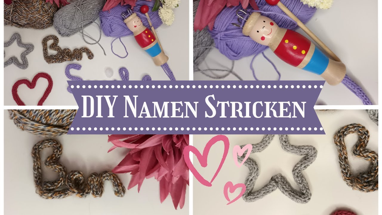 DIY Namen und Schrift mit Strickliesel und Draht stricken | Drahtwörter Geschenkidee | Ronja Ready