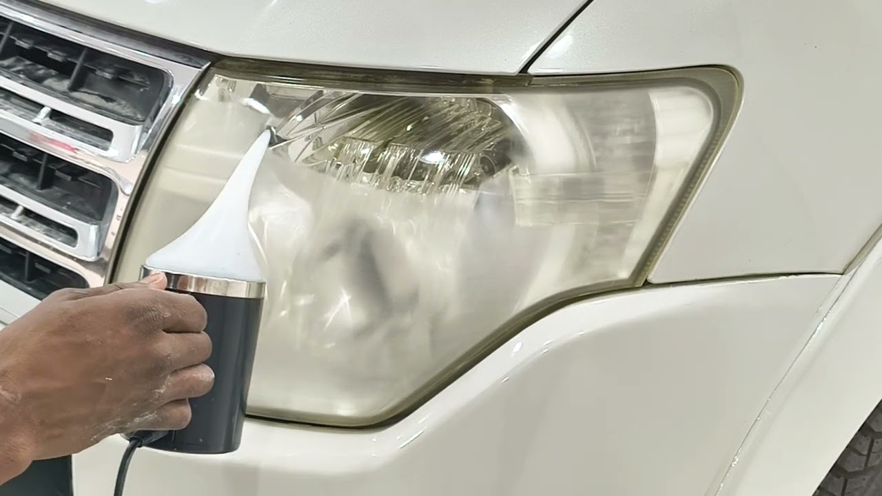 Retoration of Pajero BK using Tonyin Headlight Renovation Kit