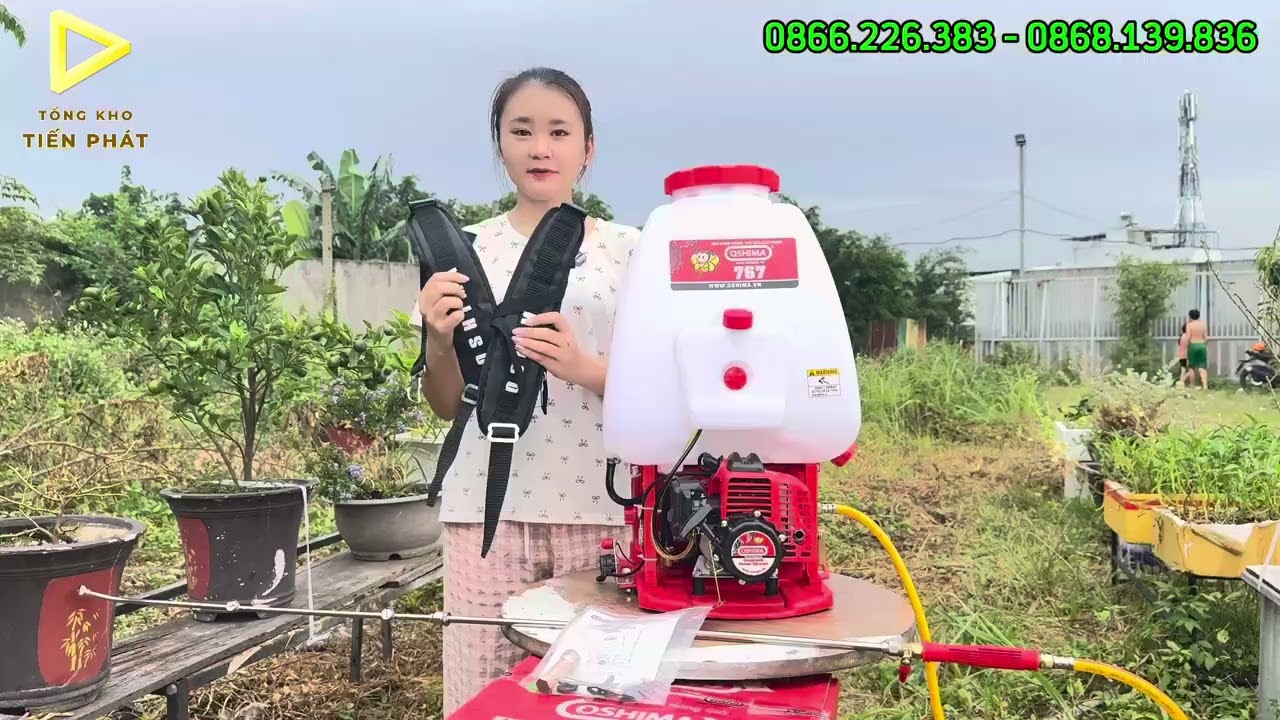 Máy phun thuốc trừ sâu Oshima 767 Động cơ 2 thì siêu khỏe | Oshima 767