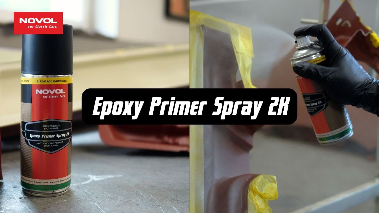 Podkład epoksydowy 𝗘𝗽𝗼𝘅𝘆 𝗣𝗿𝗶𝗺𝗲𝗿 𝗦𝗽𝗿𝗮𝘆 𝟮𝗞 - NOVOL for Classic Cars #NfCC #epoxy #primer #spray #2k