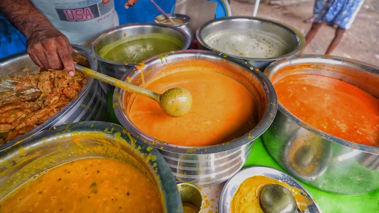 5 Chutney One Curry & Puri Upma Only 20₹/- | BRAHMAPUR Cheapest Breakfast | Street Food