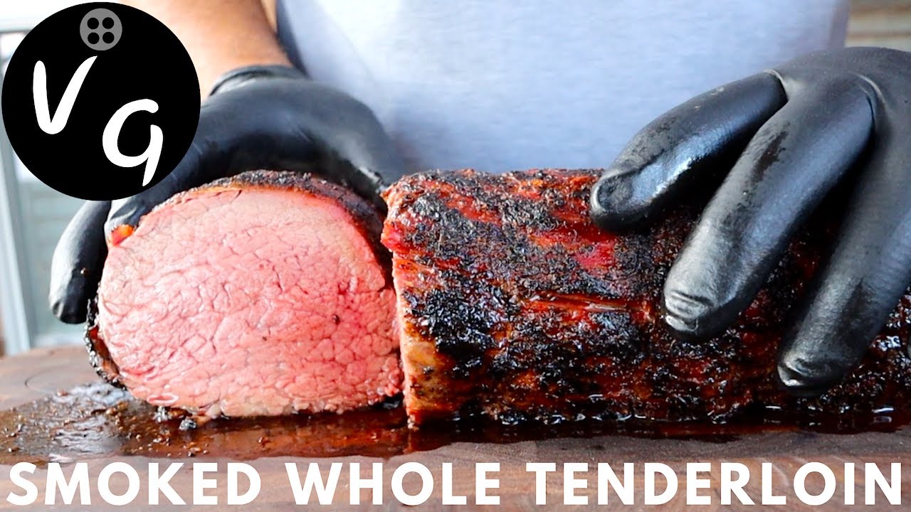 Smoked and Reverse Seared Whole Beef Tenderloin on the Weber Kettle