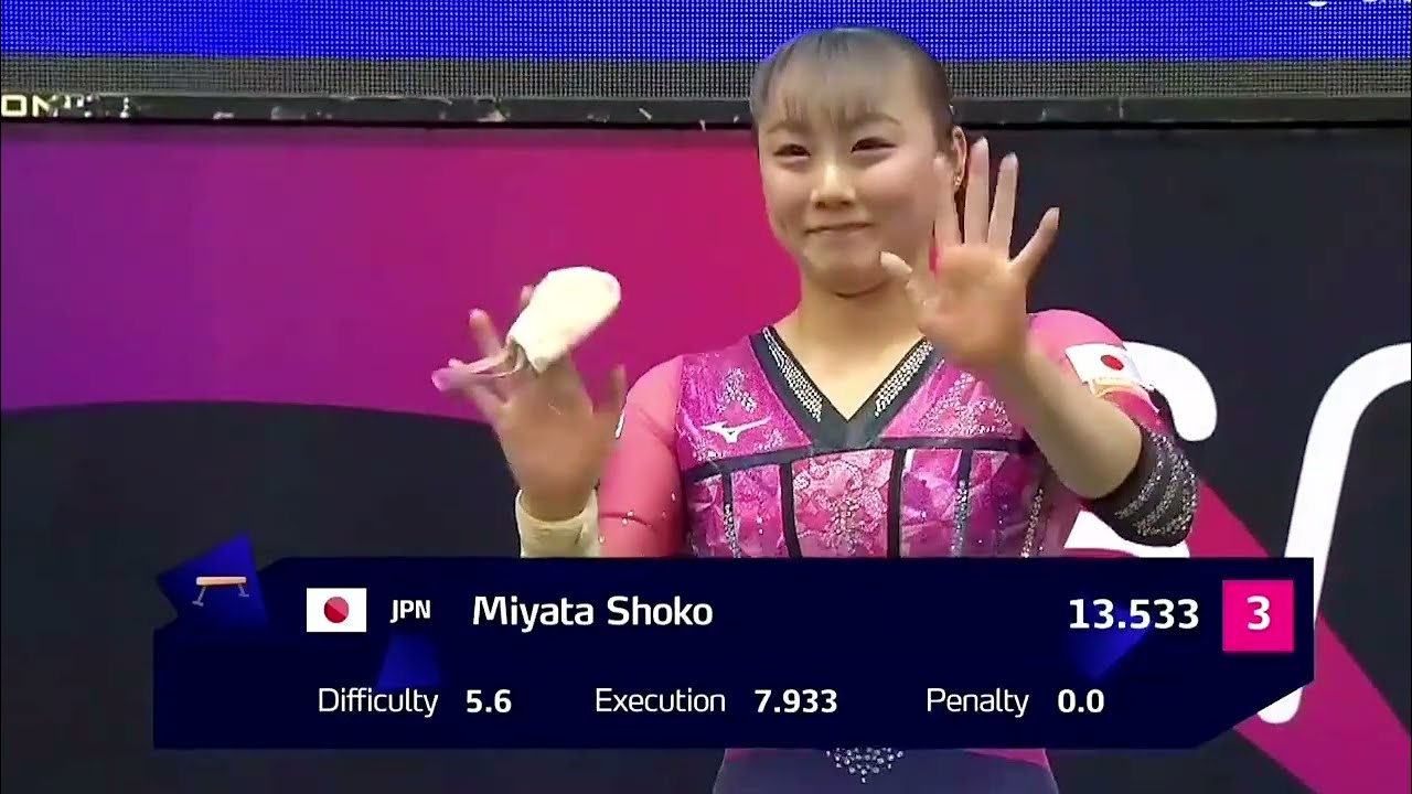 Miyata Shoko of Japan 🇯🇵 wins BRONZE 🥉 on Beam Final - Baku World Cup 2026
