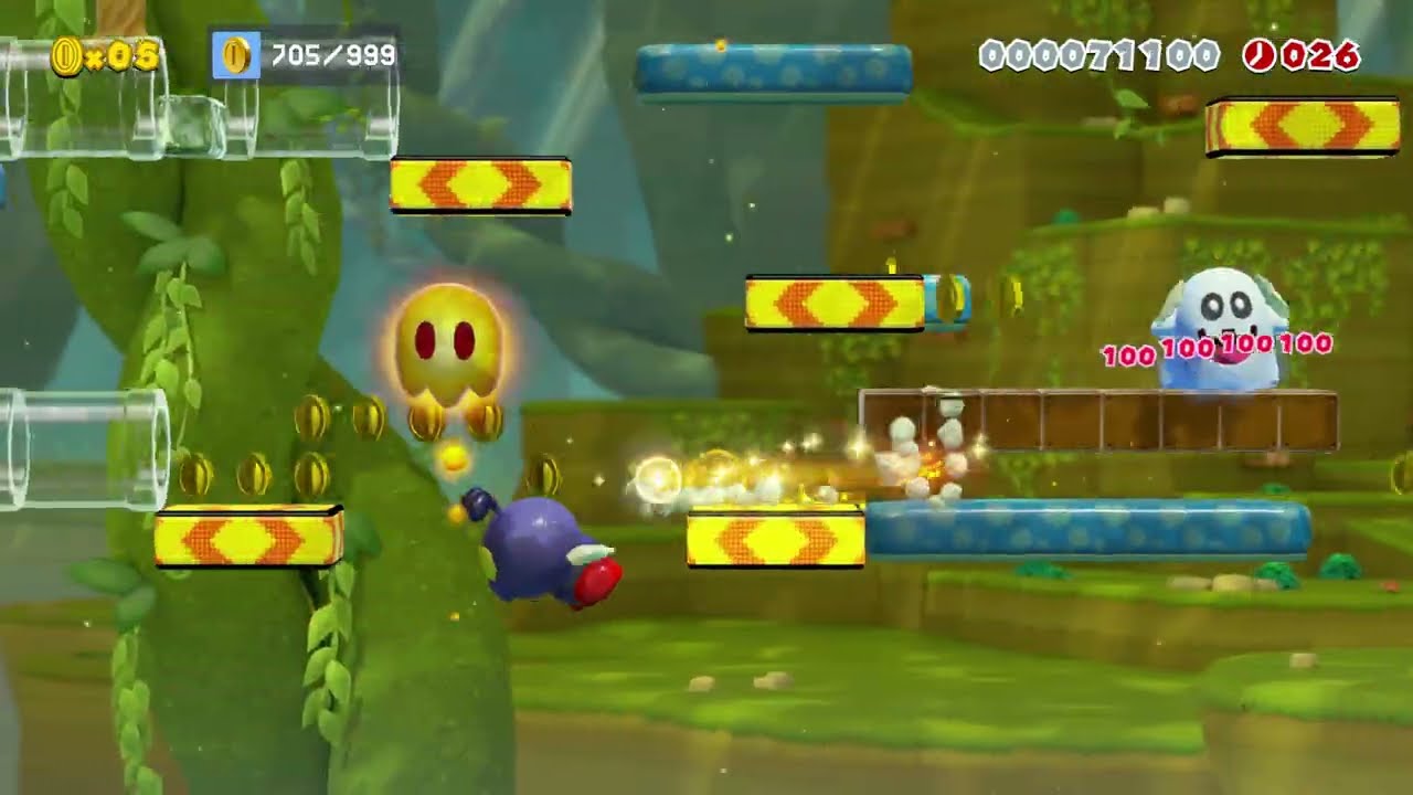 【傑作】危険なジャングルを駆け巡れ！全自動 AUTO　100s [Dangerous Jungle Run] by リオ/яïò_√ [Rio] 🍄Super Mario Maker 2 #dts