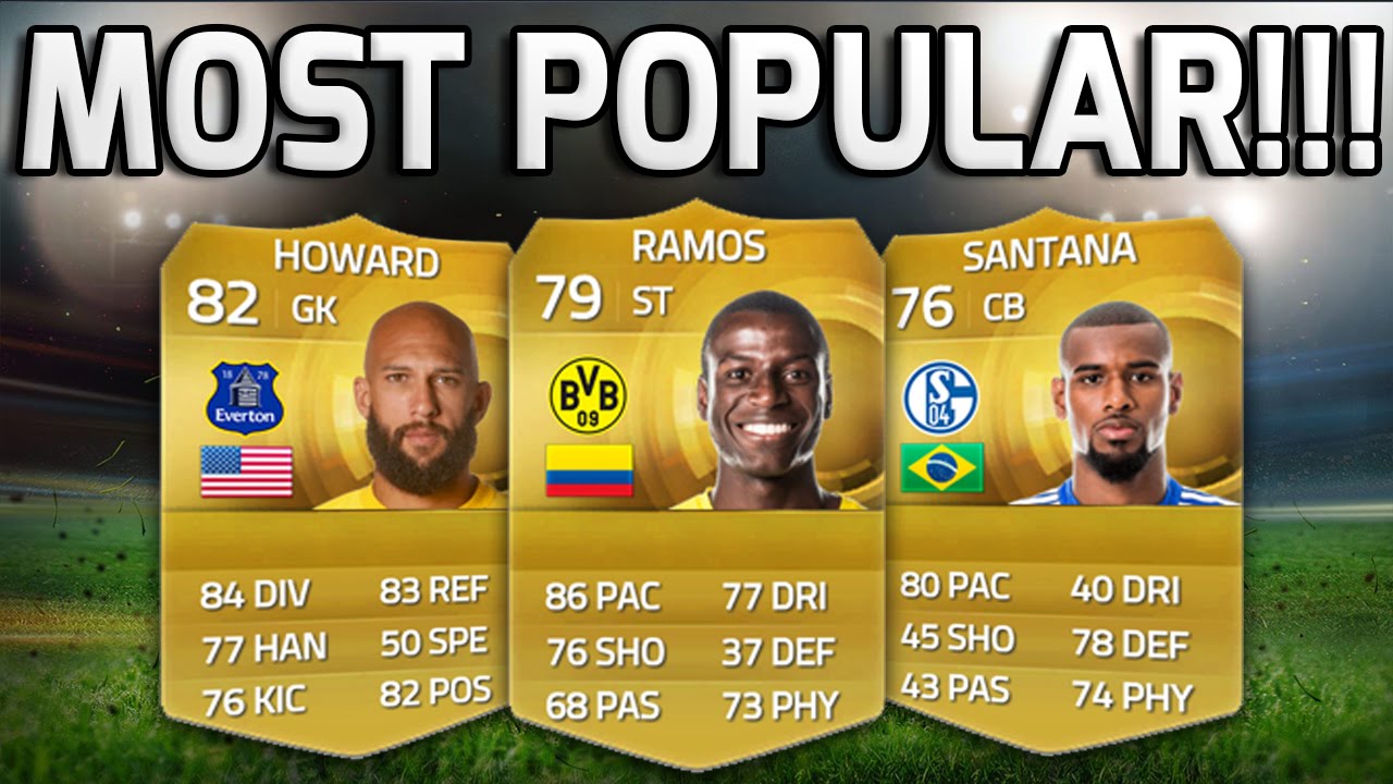 FIFA 15 - THE MOST POPULAR PLAYERS!!! - Top 10 Most Popular Players On Fifa 15 Squad Builder