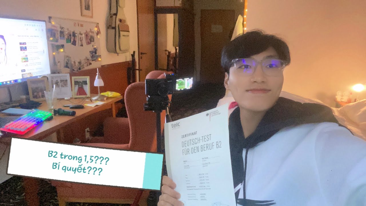 #024 Mình đã có bằng B2 tiếng Đức sau 1,5 tháng thế nào? How did I get a German B2 in 1.5 months?