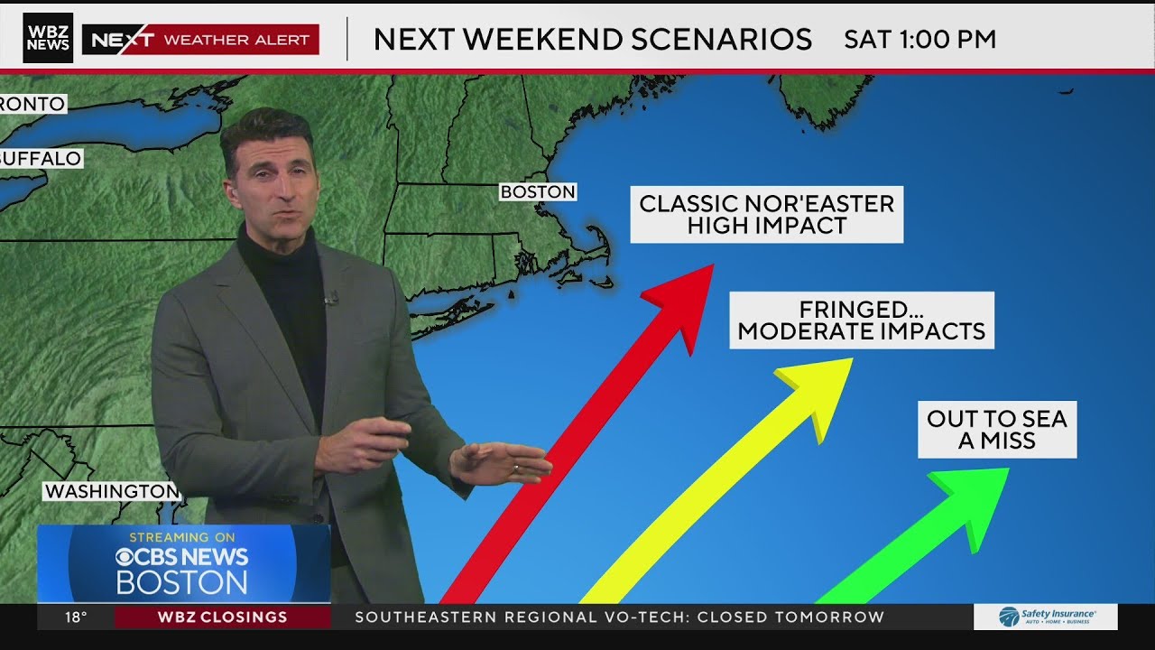 Monday evening forecast monitors potential for a blizzard in northeast