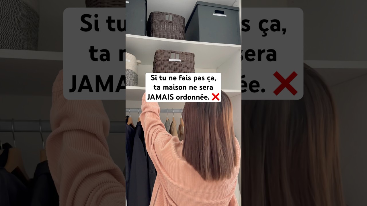 La cl&eacute; pour que ta maison soit enfin ordonn&eacute;e, sans passer ton temps &agrave; ranger ! #rangement #maison