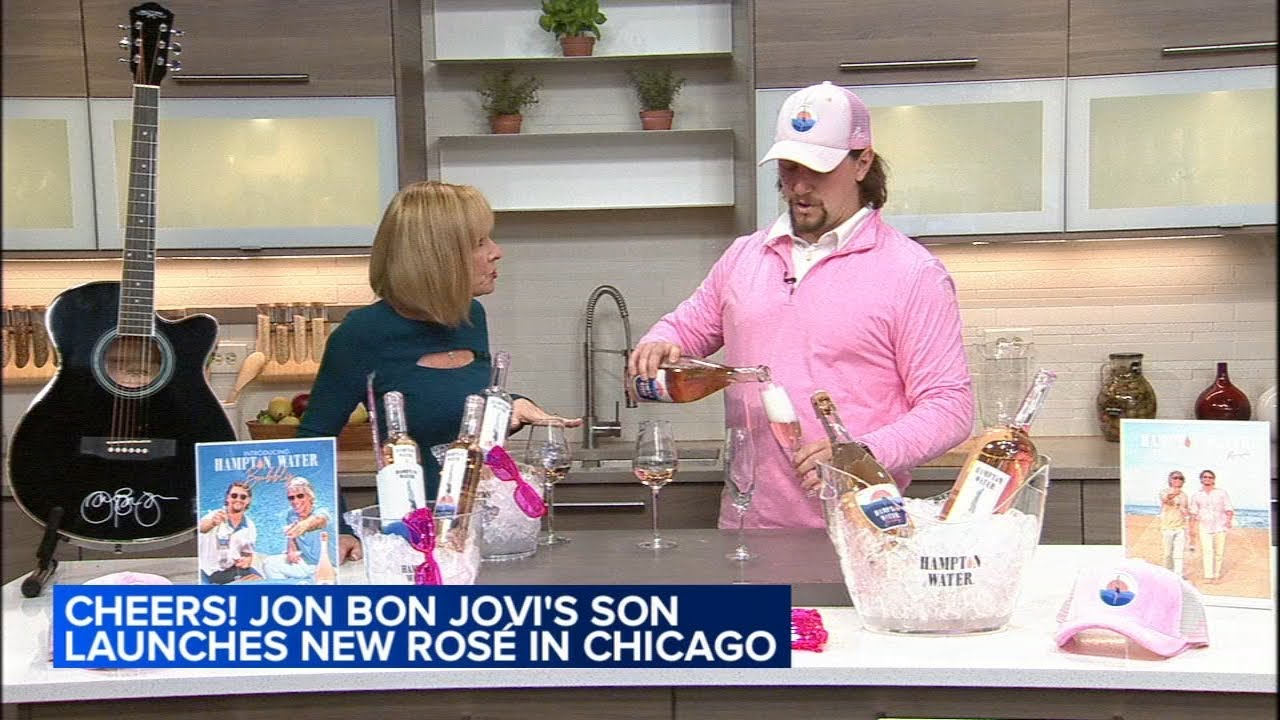 Jesse Bongiovi, son of Jon Bon Jovi, creates Hampton Water Rosé and Hampton Water Bubbly