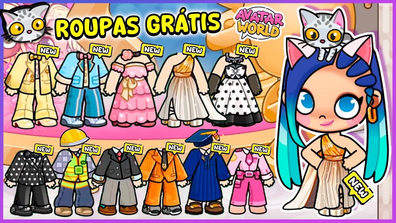 👗✨ TODOS os SEGREDOS para CONSEGUIR ROUPA EXCLUSIVA GRÁTIS no Avatar World! | PARTE 1