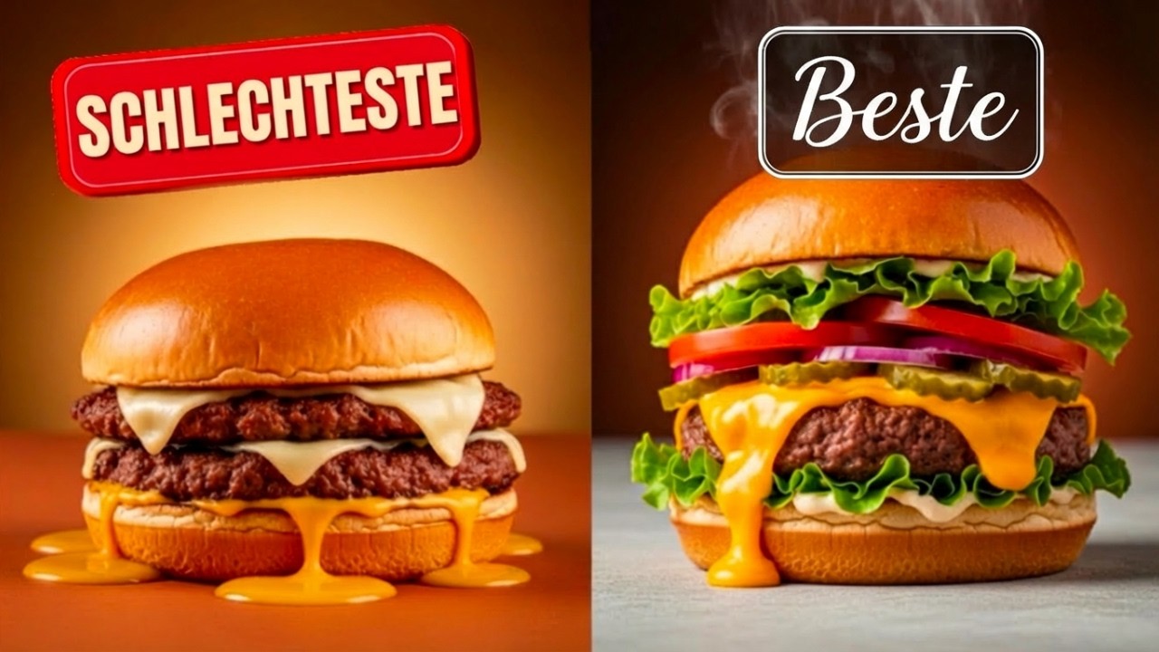 7 Fast-Food-Burger GERANKT vom Schlechtesten zum Besten