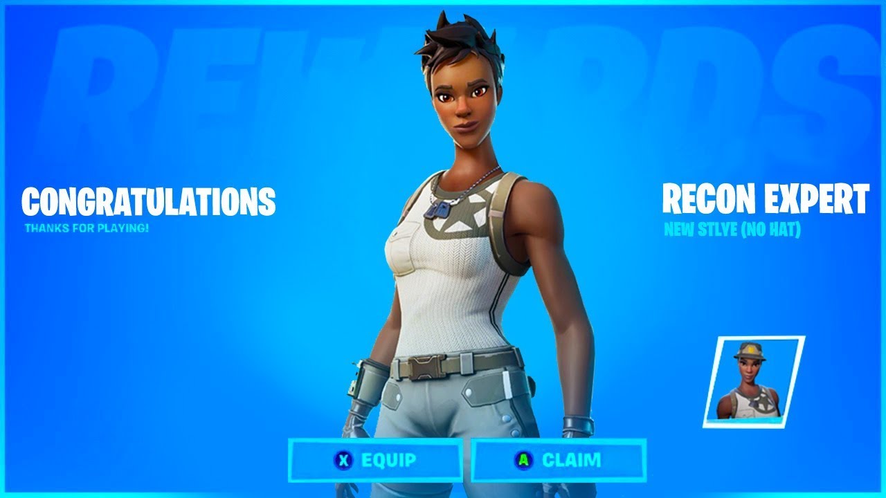 I Got New RECON EXPERT STYLE in Fortnite Battle Royale! (NO HAT)