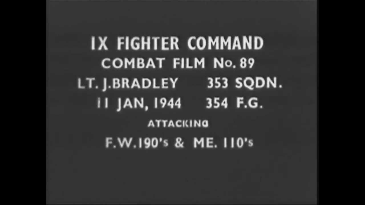 Jack Bradley 1944 Interview and Gun Camera Footage