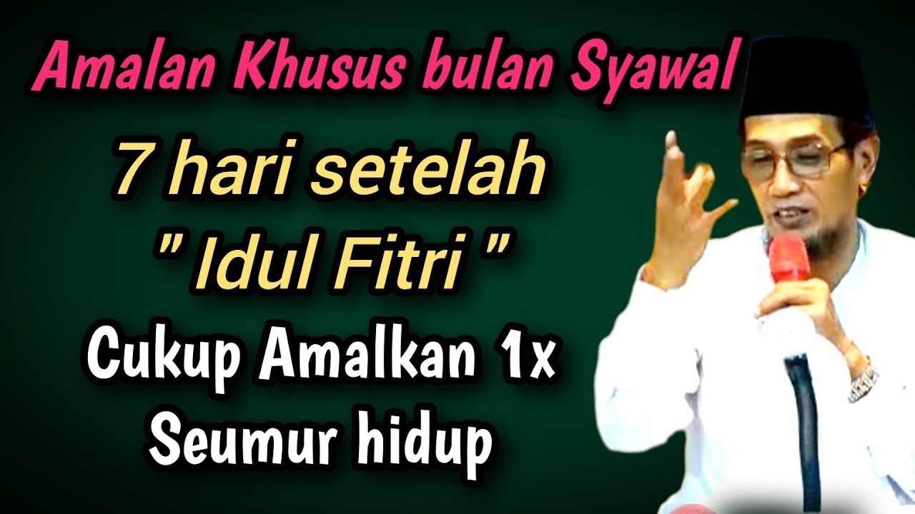 Gus Mukhlason Rosyid💥 Amalan bulan Syawal 7 hari setelah idul Fitri
