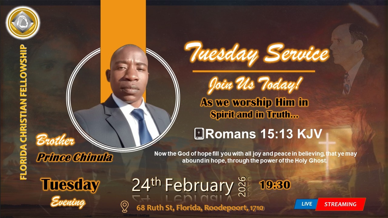 Tuesday 24th February |Brother Prince Chinula  |