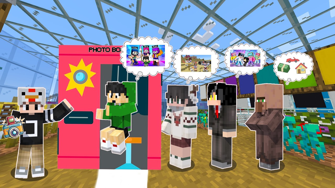 I Build Photo Booth Scanner to Find My Friends  Dreams In Minecraft!
