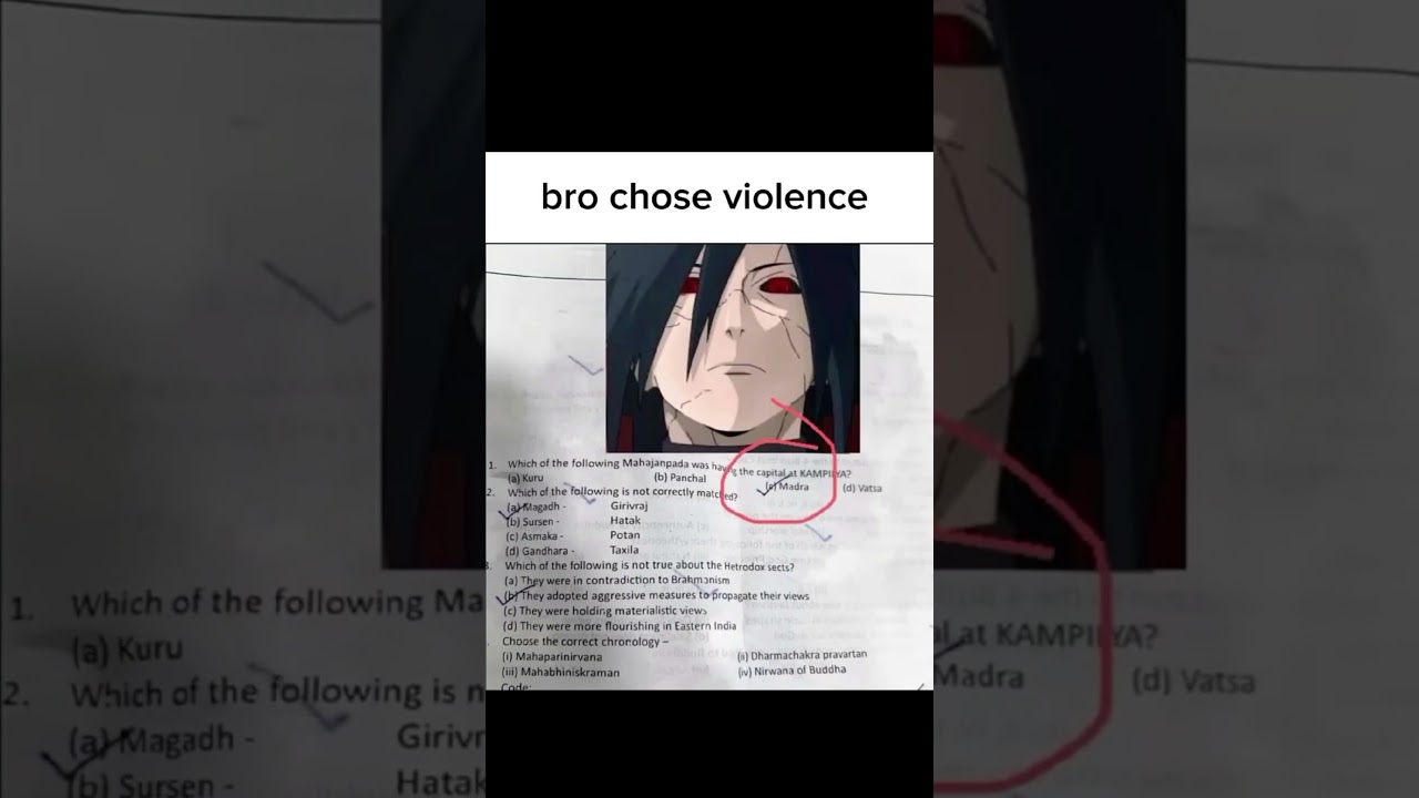 Madara ❌️ Madra ✅️                                 #anime #naruto #memes