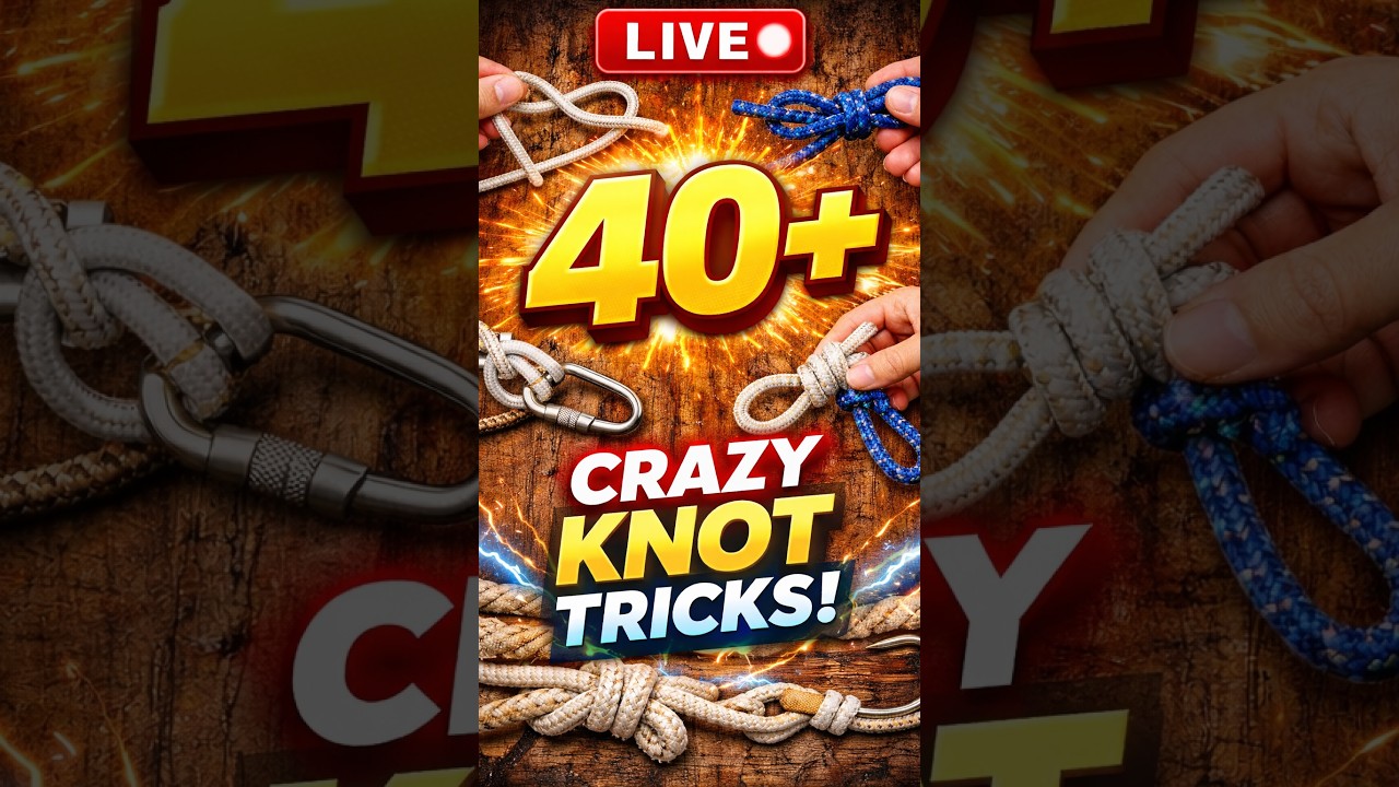 LIVE 🔴 40+ NEW Rope Knot Tricks Nobody Knows — Watch Before They’re Gone!