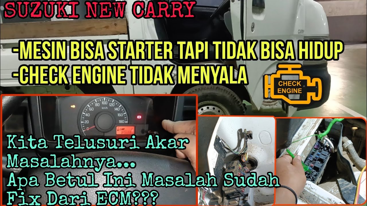 PENYEBAB MESIN TIDAK BISA HIDUP, INDICATOR CHECK ENGINE TIDAK MENYALA