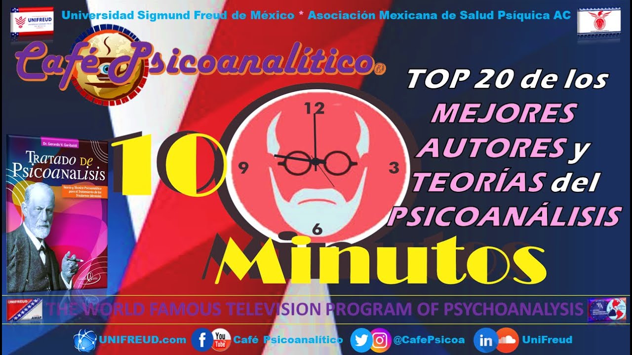 10 MINUTOS: TOP 20 de los Mejores AUTORES y TEORÍAS del PSICOANÁLISIS