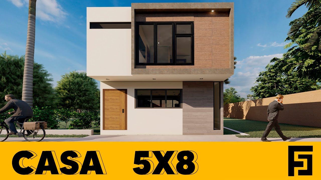PLANO DE CASA 5x8 METROS / HOUSE PLAN 5x8 mts