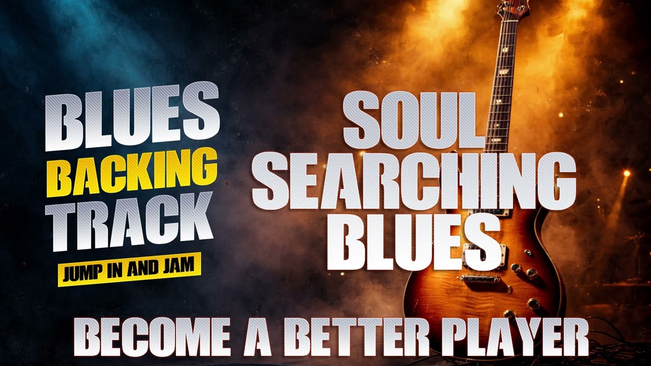 Dark Cinematic Blues 🎷 Horn-Led Backing Track + Soulful Guitar Solo Example