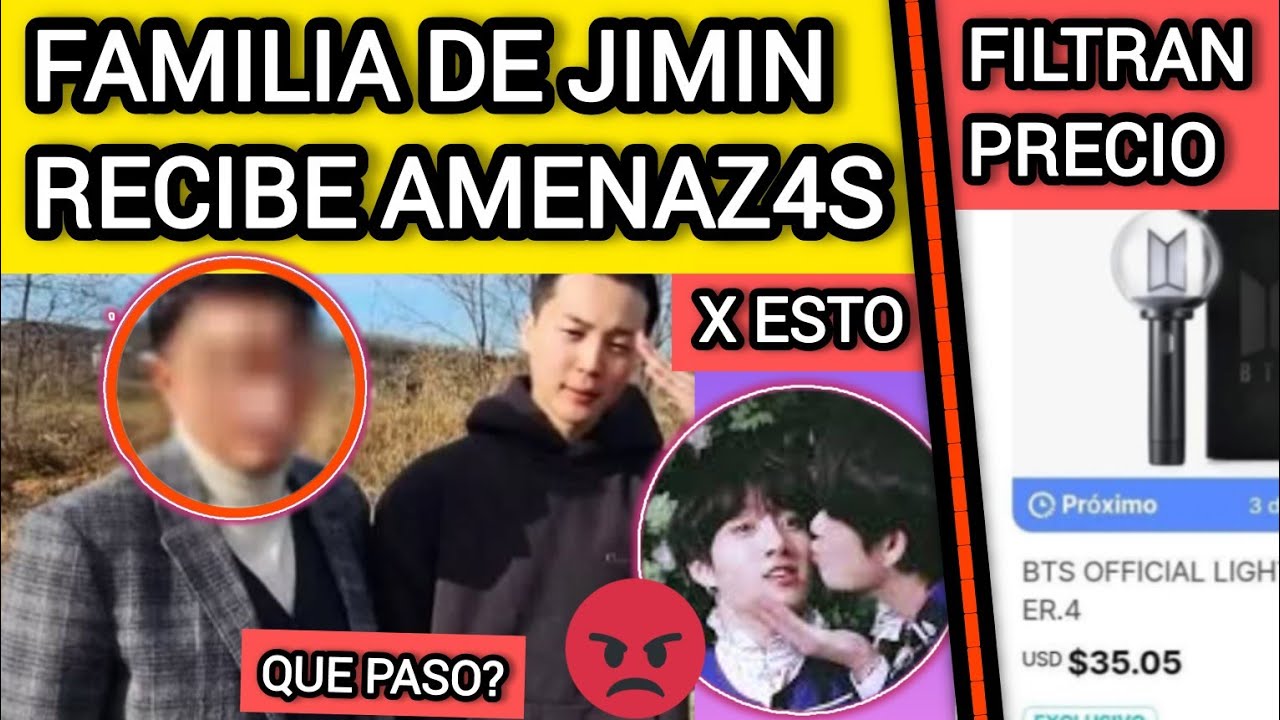 ALERTA🔴FAMILIA DE JIMIN RECIBE AMENAZ4S POR SHIP DE ....😡PRECIO DE😨noticiasdebts