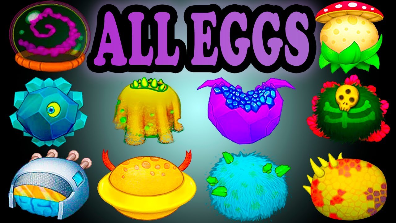 All Eggs - Ethereal Island with RARE and EPIC (My Singing Monsters)