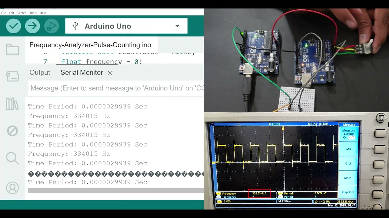 High-Frequency Measurement | #arduino #arduinoproject #esp325