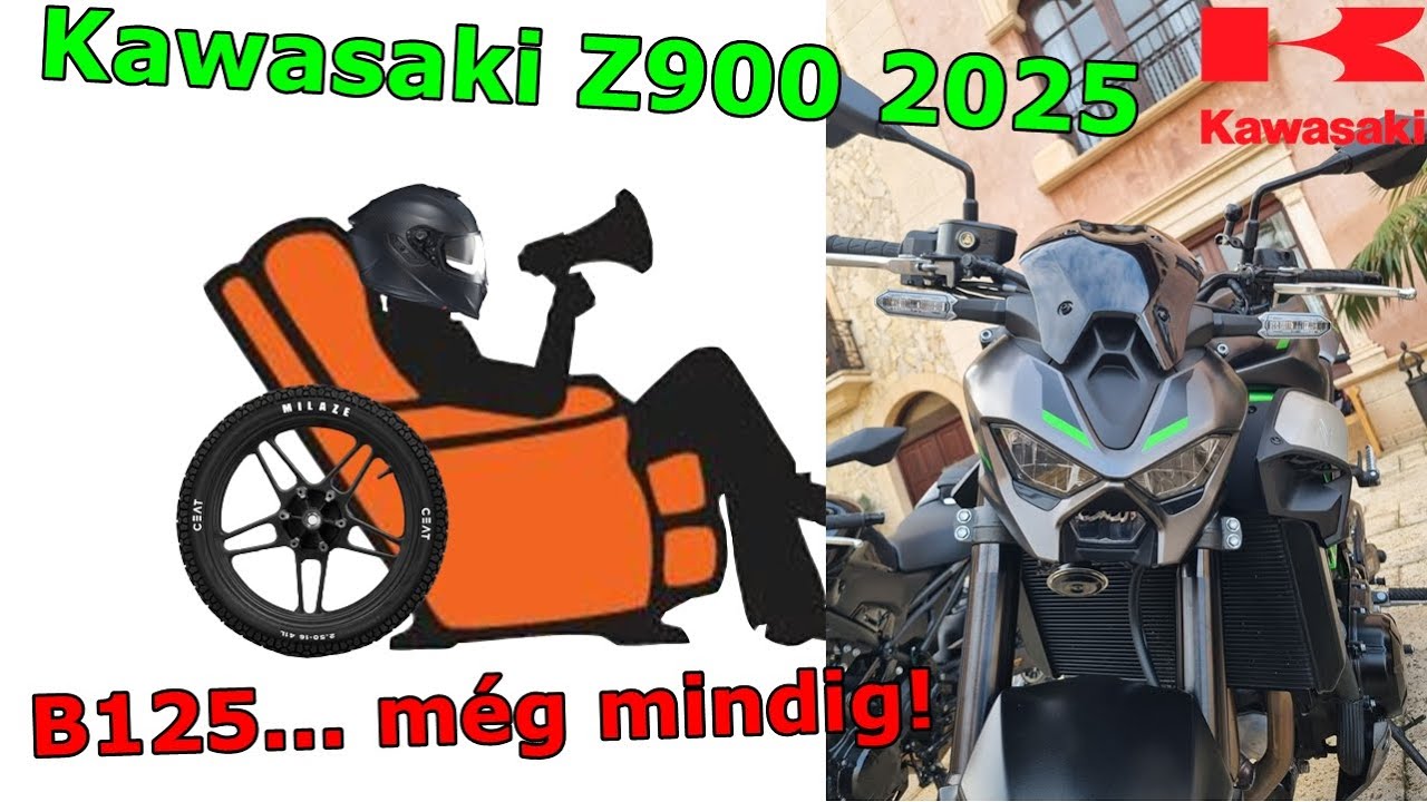 Kawasaki Z900 2025 teszt | B125 kontra! | Fotelmotoros