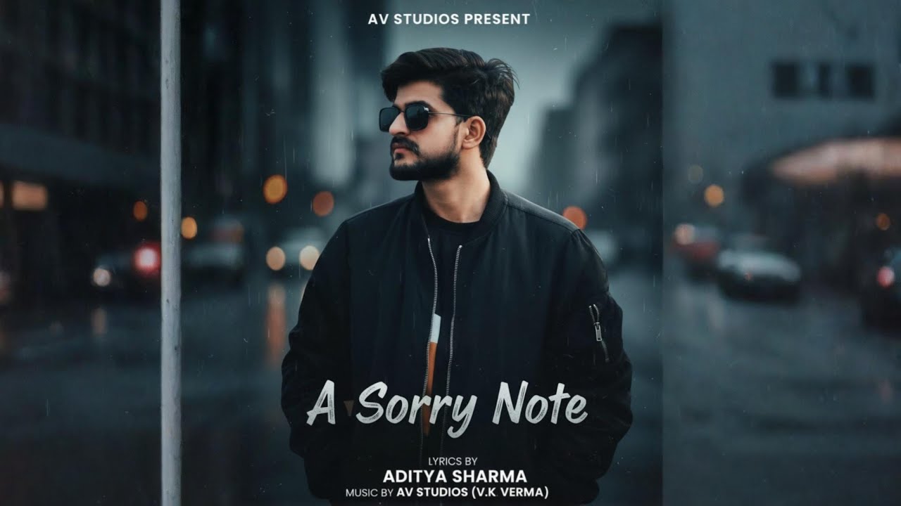 A Sorry Note | Official Music Video | Aditya Sharma | V.K Verma | AV Studios #bollywood