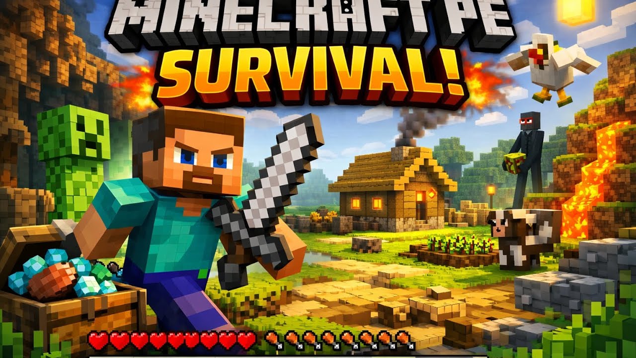 Minecraft pe survival 