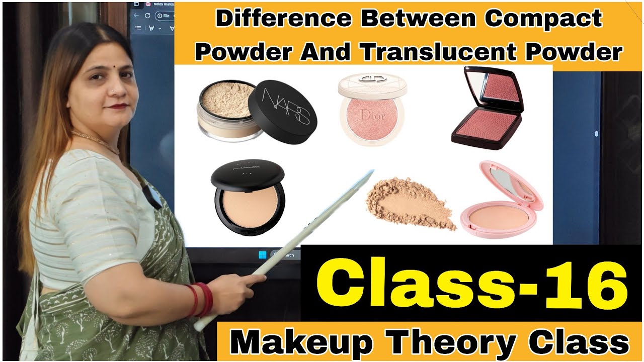  Difference between Compact and Translucent Powder | Professional Makeup Course class | Theory 